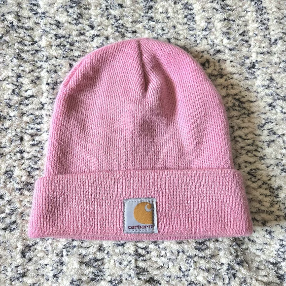 Carhartt Pink Knit Beanie Hat - Picture 1 of 6